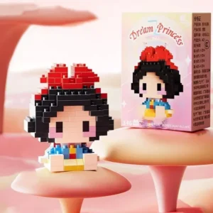 เจ้าหญิงโบว์แดง ตัวต่อเลโก้ ตัวการ์ตูน ตุ๊กตา building block 3d ของเล่น diy ของขวัญเด็ก