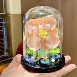 ตัวต่อดอกไม้ ลิลลี่สีขาว ดอกไม้สร้างบล็อก ของขวัญวันเกิด ของขวัญปีใหม่ ของขวัญสำหรับสาวๆ เลโก้ ช่อดอกไม้ DIY