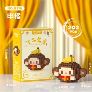 ของเล่น ตัวต่อ เลโก้ลิง การ์ตูนสุดน่ารัก ของขวัญสำหรับเด็กและผู้ใหญ่ แถมคู่มือการต่อ