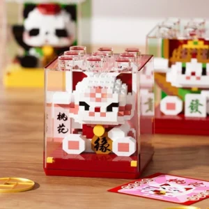 เลโก้สัตว์นำโชค Lucky Cat ของเล่นตัวต่อ Panda Building Blocks แมว กวัก นำโชค แมวกวัก น่ารัก..